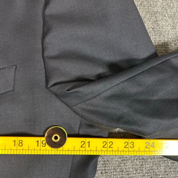 Adolfo 2pc Suit Super 120's 100% Wool Sport Coat Blazer Made in Italy 40R 34W - Picture 9 of 16